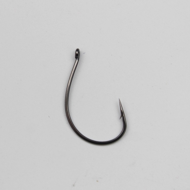 倒钓钩 路亚倒钓钩way钓组专用软饵软虫钩散装细条鲈鱼翘嘴鳜鱼钩 1号