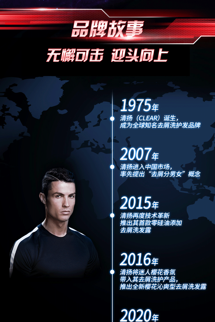 清扬clear男士头皮劲能瓶专研3倍净屑型洗发水570g控油去油去屑清爽