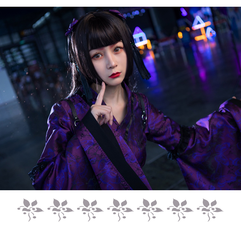 2022新款马尾假发cos日系姬发式假发女长直发cos公主切假发长发全头套