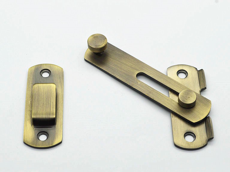 古铜色移门搭扣304不锈钢门栓门扣推拉门锁扣插销保险栓防盗门扣 304