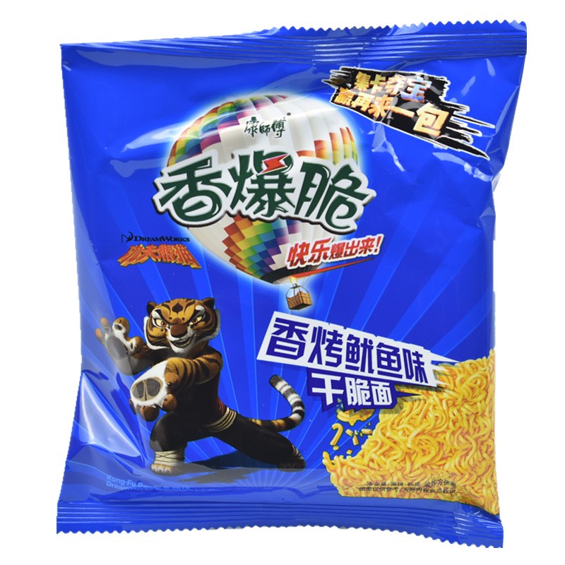30包掌心脆福满多香烤鱿鱼味干脆面方便面干吃面铁板鱿鱼烤羊肉串味30