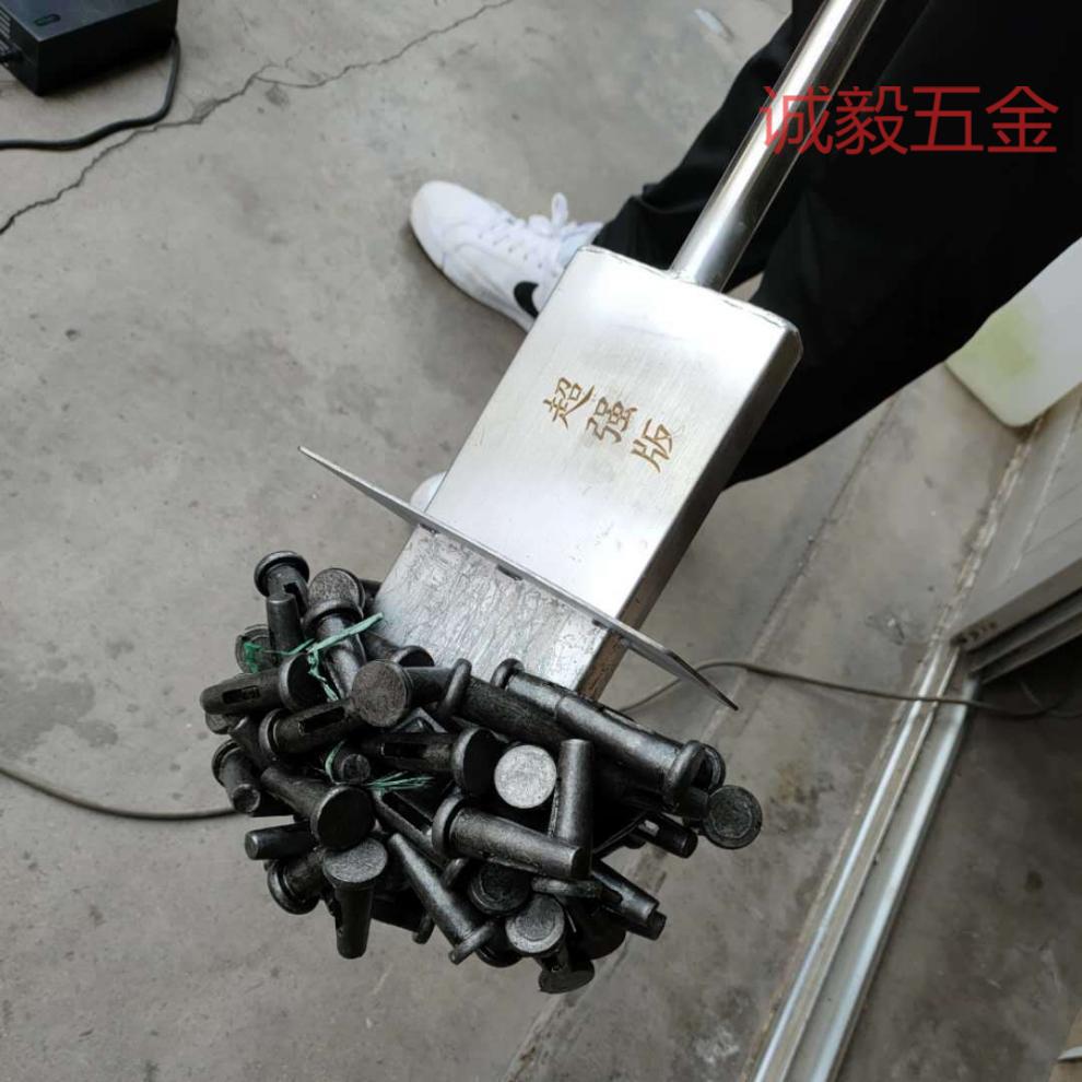 强磁吸铁器手动除铁抽拉式捡铁拾铁器强力磁铁吸铁石铝模销钉工具大号