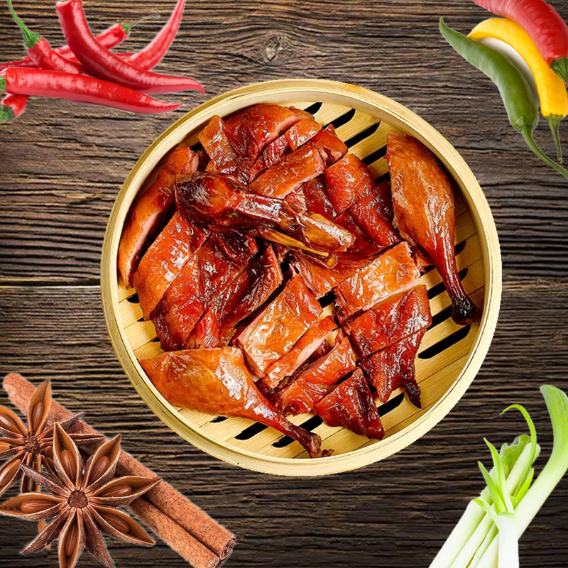 酒席川久蒸鸭600g香浓酱板鸭整只手撕烤鸭加热即食熟食卤味下酒菜