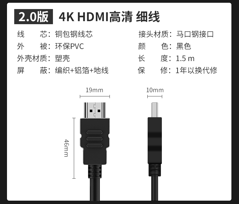 hdmi线2.0/2.