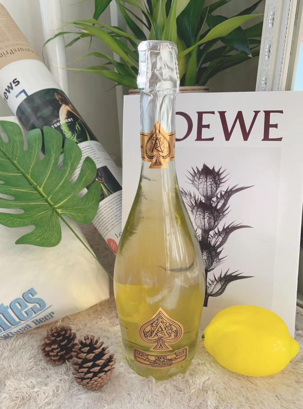 夜店起泡酒黑桃a梅花a香槟黄金版神龙酒ktv酒吧同款 黑桃透明黄