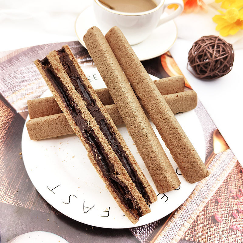 夹心巧克力棒牛奶棒饼干纤麦香脆能量棒威化饼休闲小零食 酥脆巧克力