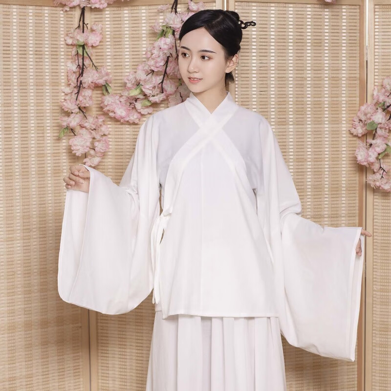 汉服女成人古装 汉服男女圆领袍中衣 中裤 中裙 里衣 内搭 婚服内衣斜