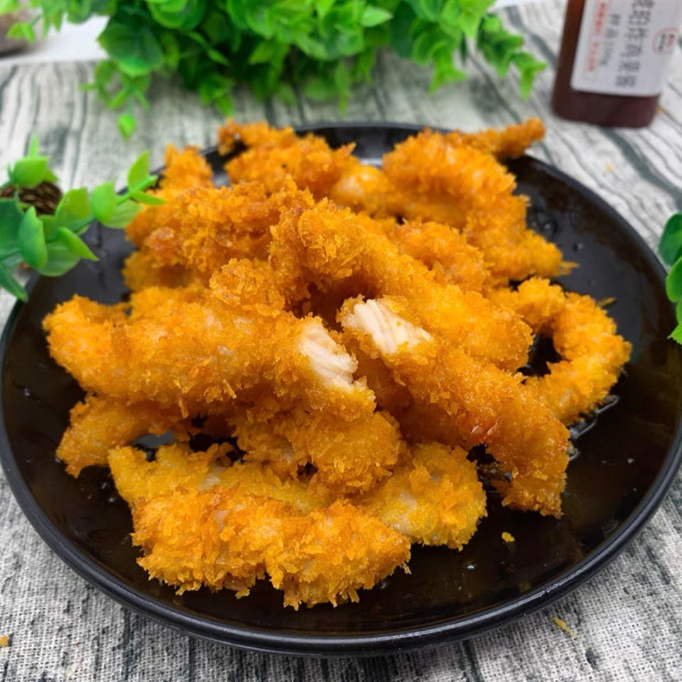 3斤无骨鸡柳未裹粉鸡柳丝油炸小吃商用批发 3斤无骨鸡柳未裹粉鸡柳丝