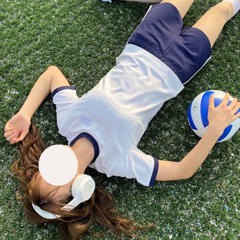 体操服日系 iqcq气球熊夏季日式体育运动体操服保守可爱日系分体式泳