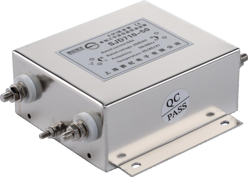 单相交流滤波器三节伺服变频emi电源滤波器220v抗干扰-10a20a sjd710
