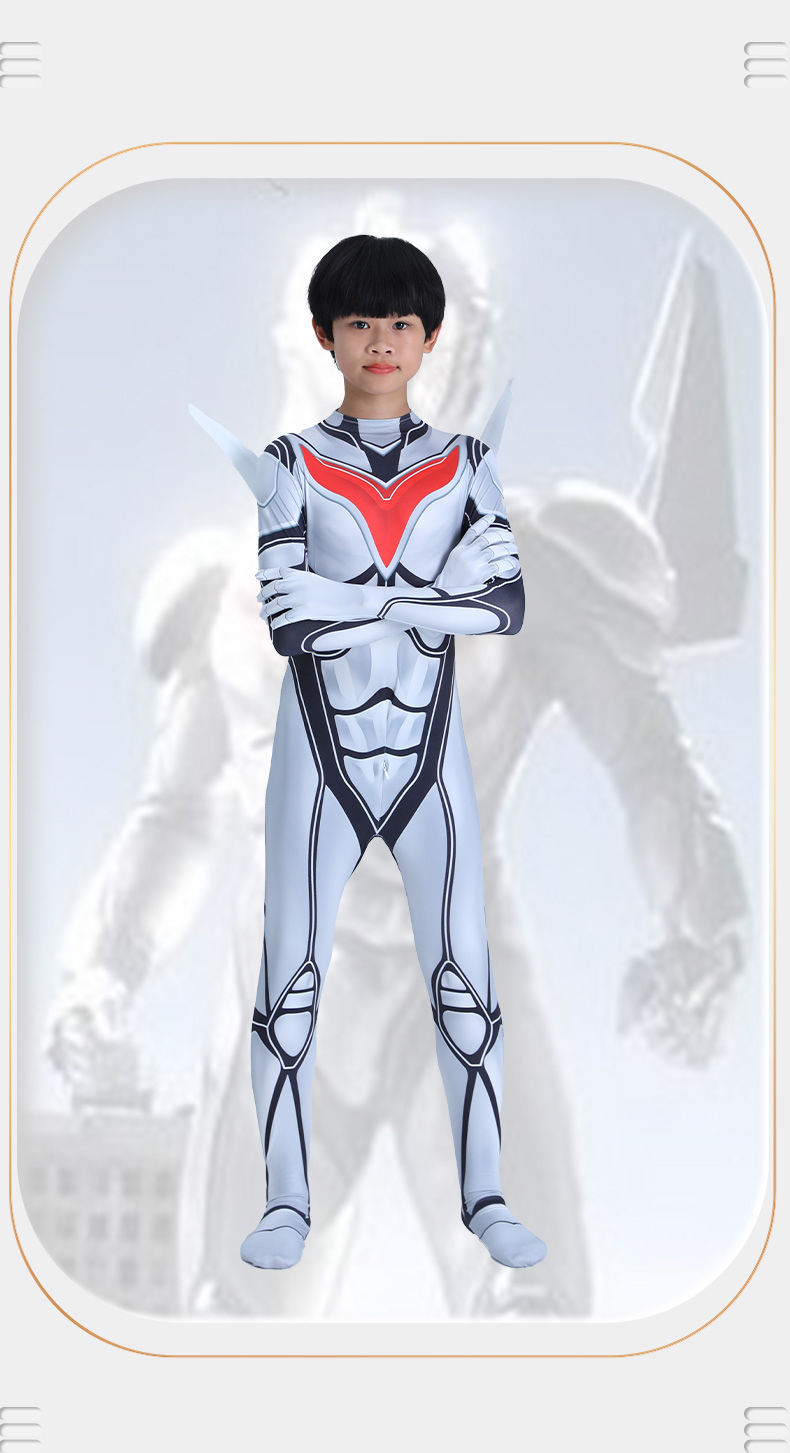 男童诺亚奥特曼衣服男童服装连体儿童卡通 诺亚奥特曼连体衣六件套