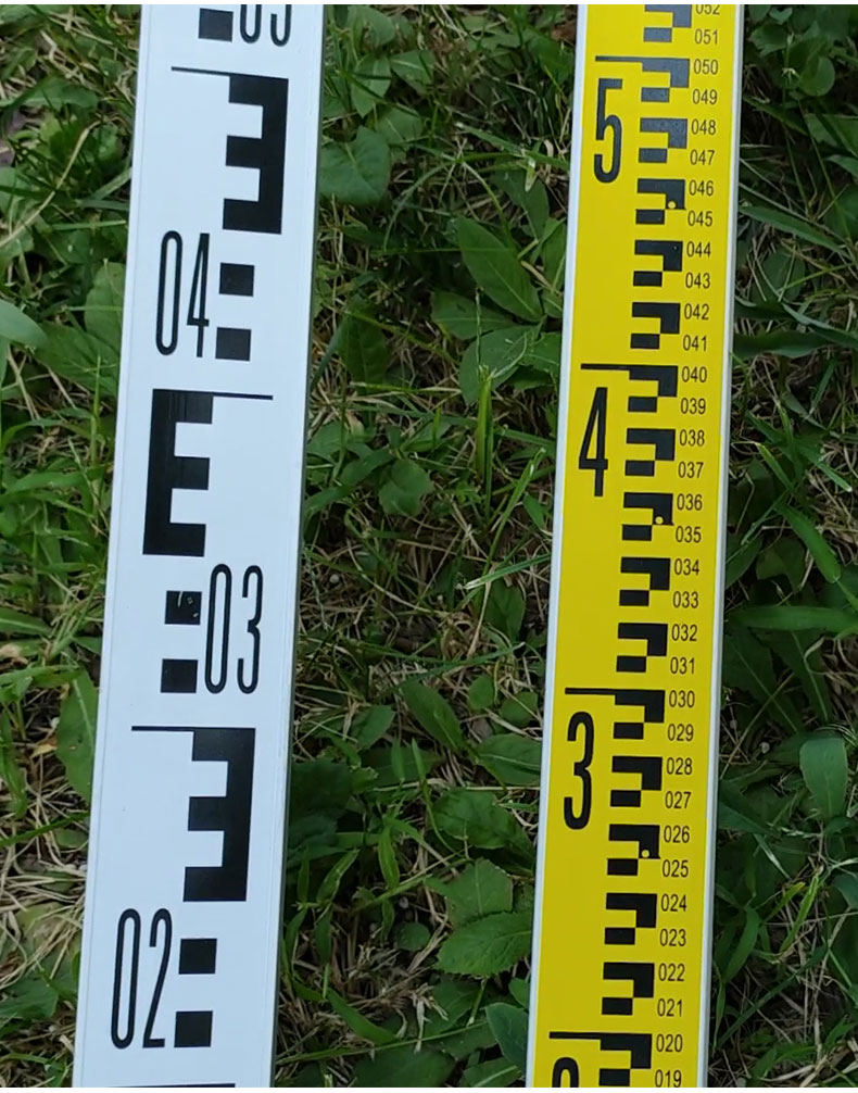 4水准仪塔尺5米7米3米伸缩标尺刻度尺5铝合金加厚测量尺水准尺杆科