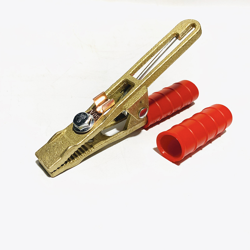 600a全铜接a字型电焊地线夹子加厚奥太焊机地线夹400a电焊钳sy260红色