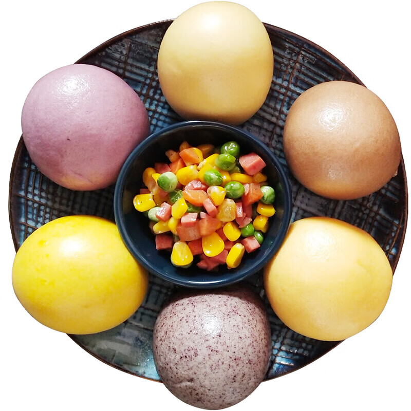 早餐食品半成品营养粗粮馒头主食早饭速冻品面食4包混合杂粮包窝窝头