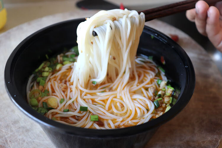 湖南米粉干扁粉宽粉正宗攸县米粉汤粉圆粉长沙米线河粉丝特产3斤扁粉2