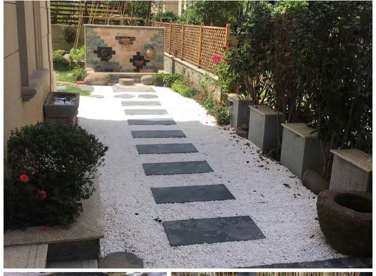 aseblarm50斤白色石子石头大鹅卵石庭院铺路铺地小白石头园林枯山水白