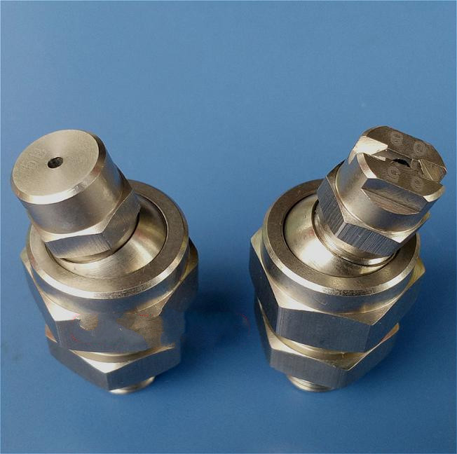 304不锈钢万向可调扇形锥形雾化喷嘴高压清洗喷头工业降温加湿1分锥形