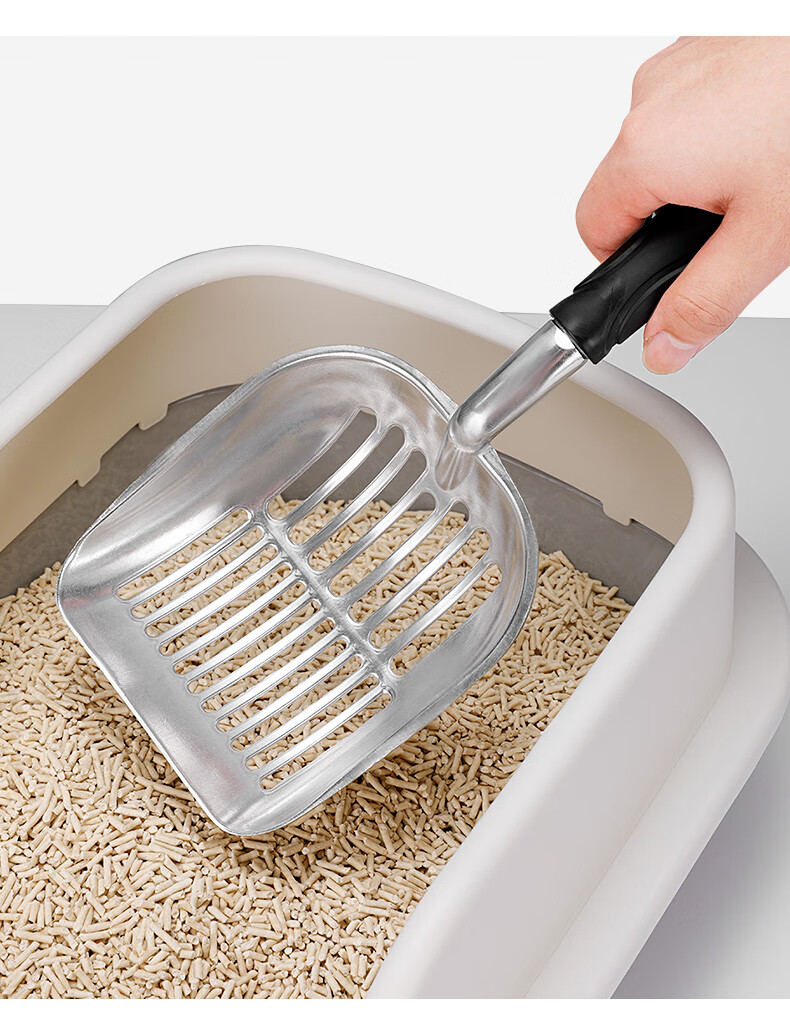 猫砂铲子猫屎铲屎神器小细孔金属大号勺子豆腐砂膨润土猫砂铲用品