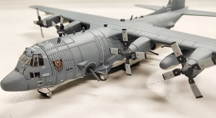 【六一儿童节礼物】ac130空中炮艇 s14 1/144洛克希德ac130空中炮艇