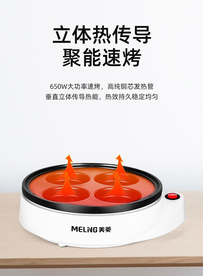 煎蛋器插电商用煎蛋器商用煎鸡蛋汉堡机不粘平底家用插四孔荷包蛋神器
