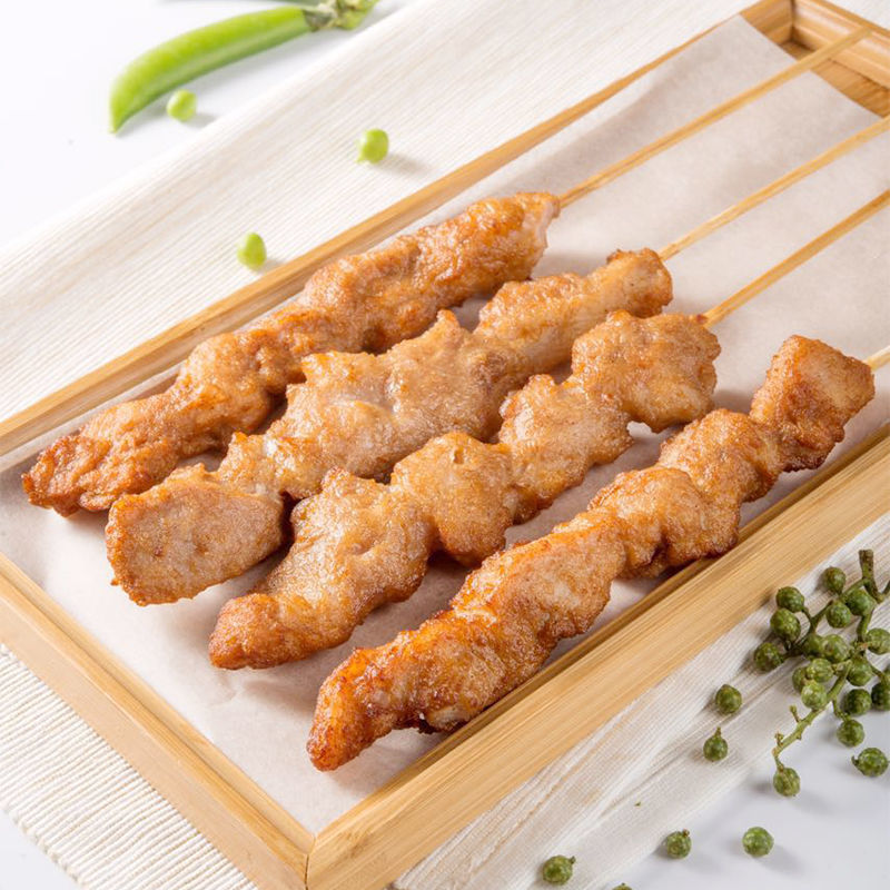 藤椒猪肉串猪肉筋30支整箱猪肉筋烧烤半成品烤串冷冻新鲜大串 藤椒