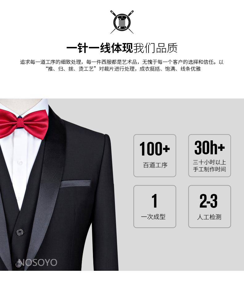 青果领西服套装婚礼伴郎服燕尾服西装夏男装大牌衣服灰色两件套上衣