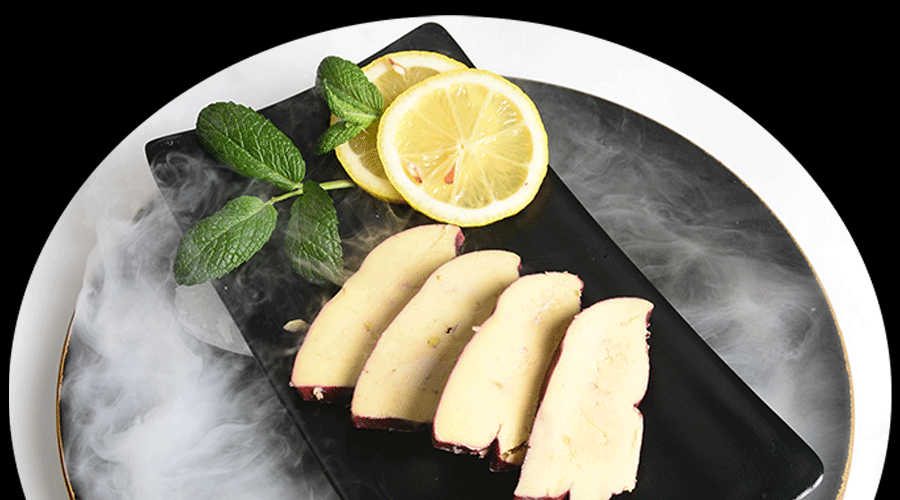 酒店会所直供/新鲜即食刺身鹅肝红酒特级法式肥鹅肝鹅苗 樱桃冰激凌