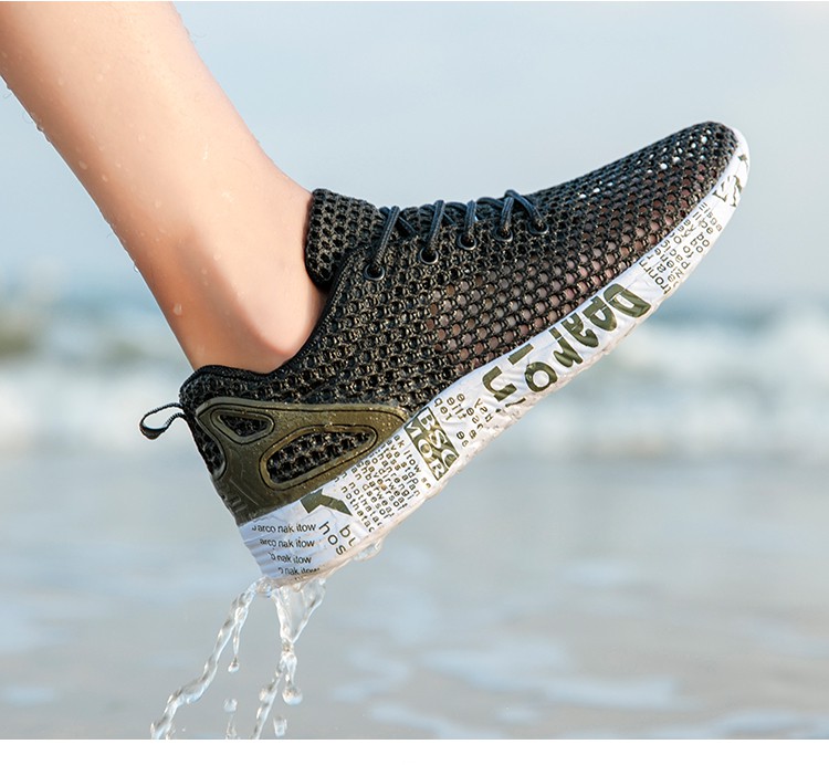 夏季雨鞋男户外运动软底海边溯溪涉水鞋速干轻便防滑钓鱼短筒雨靴灰色