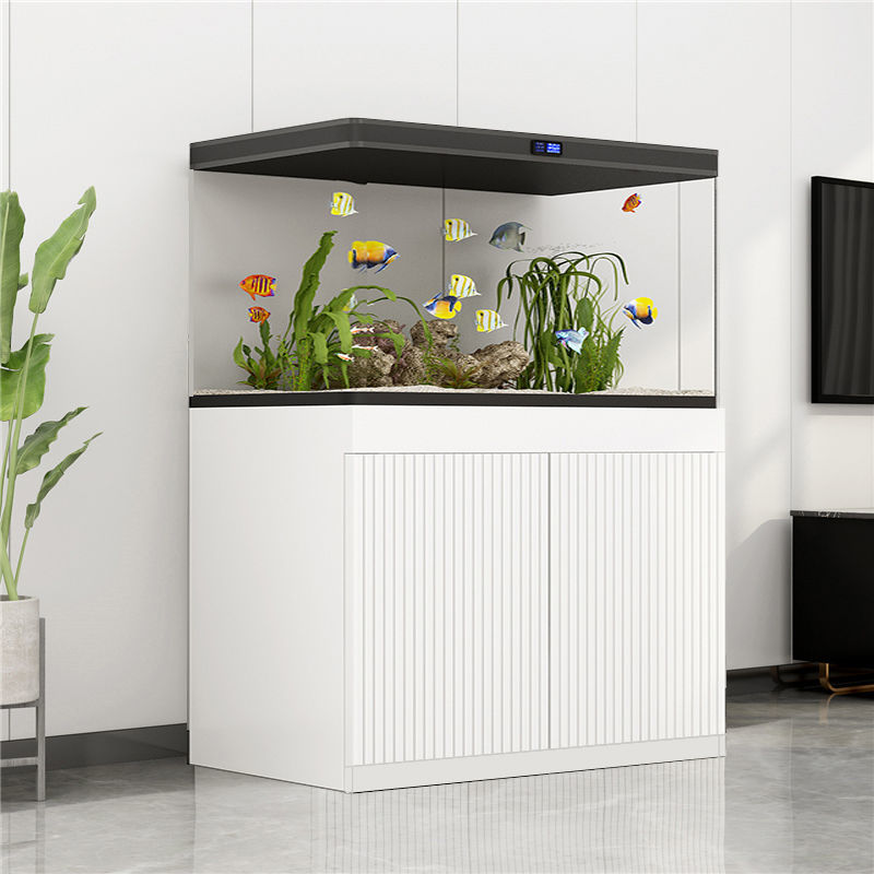 鱼缸架子铝合金轻奢鱼缸柜客厅中小型家用水族箱超白龟缸架子欧式底座