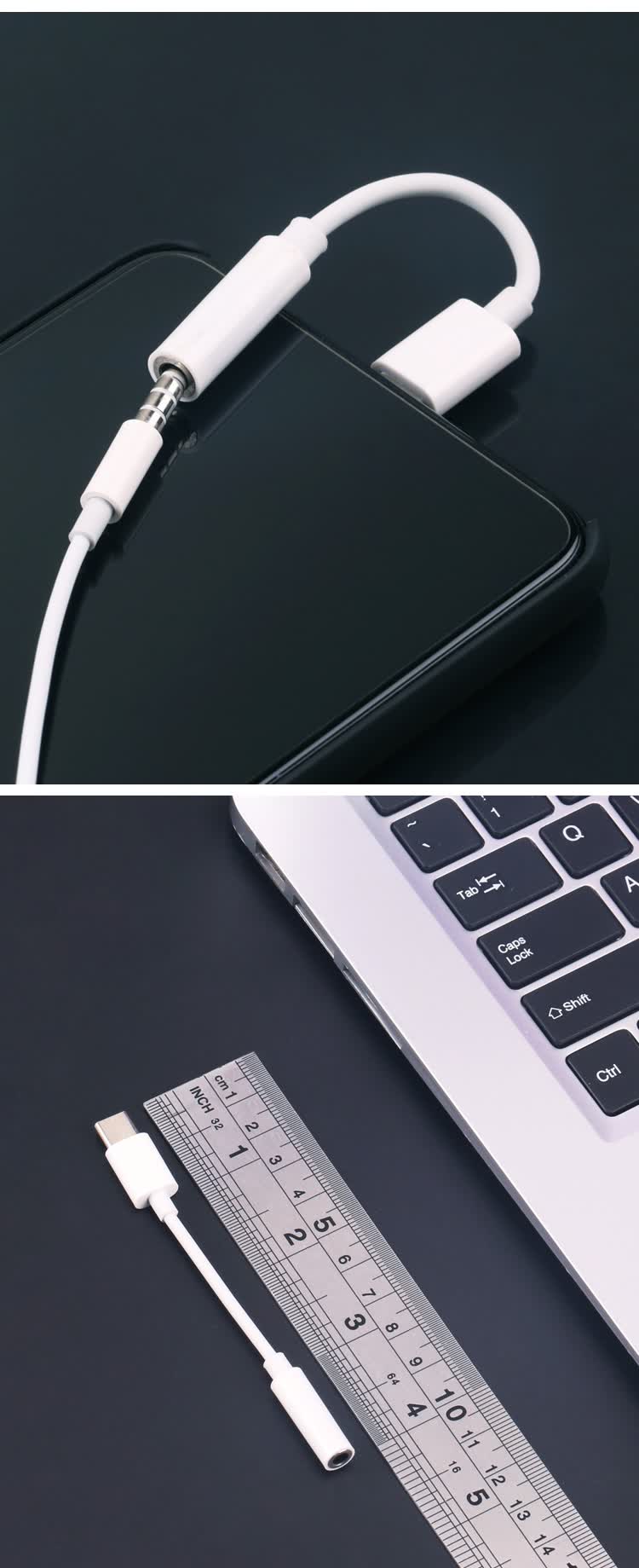 德拉博红米k40耳机转接器适用小米11耳机红米k40 转接头10pro9手机tpc
