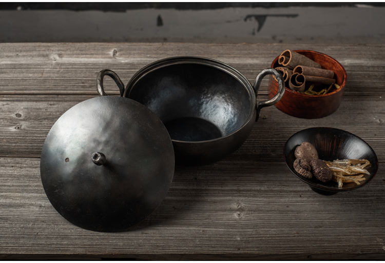 铁娃公社汤锅炖锅铁锅双耳朵炖锅手工锻打纯铁锅无涂层炖锅煲汤