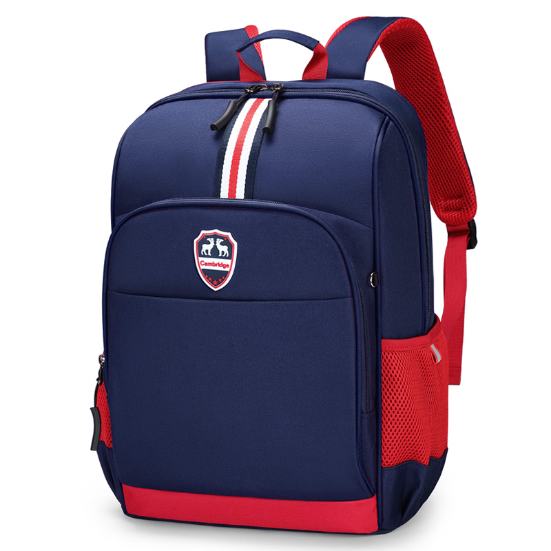 第九城vnine小学生书包男女孩儿童书包36年级减负初中双肩背包蓝色蓝