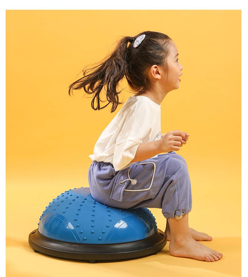 平衡球脚踩儿童 半圆平衡波速球加厚防爆瑜伽健身球脚踩半球感统训练