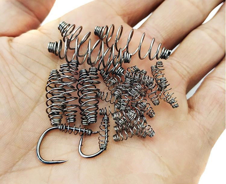 小爆炸钩钓鲢鳙托饵器花鲢钓组钓鱼配件渔具用品其他品牌弹簧50枚7号