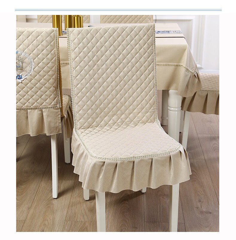 2022新 款梓茈 餐厅椅子座套 弧形餐椅套 餐椅套罩四季通用 茜扬餐桌