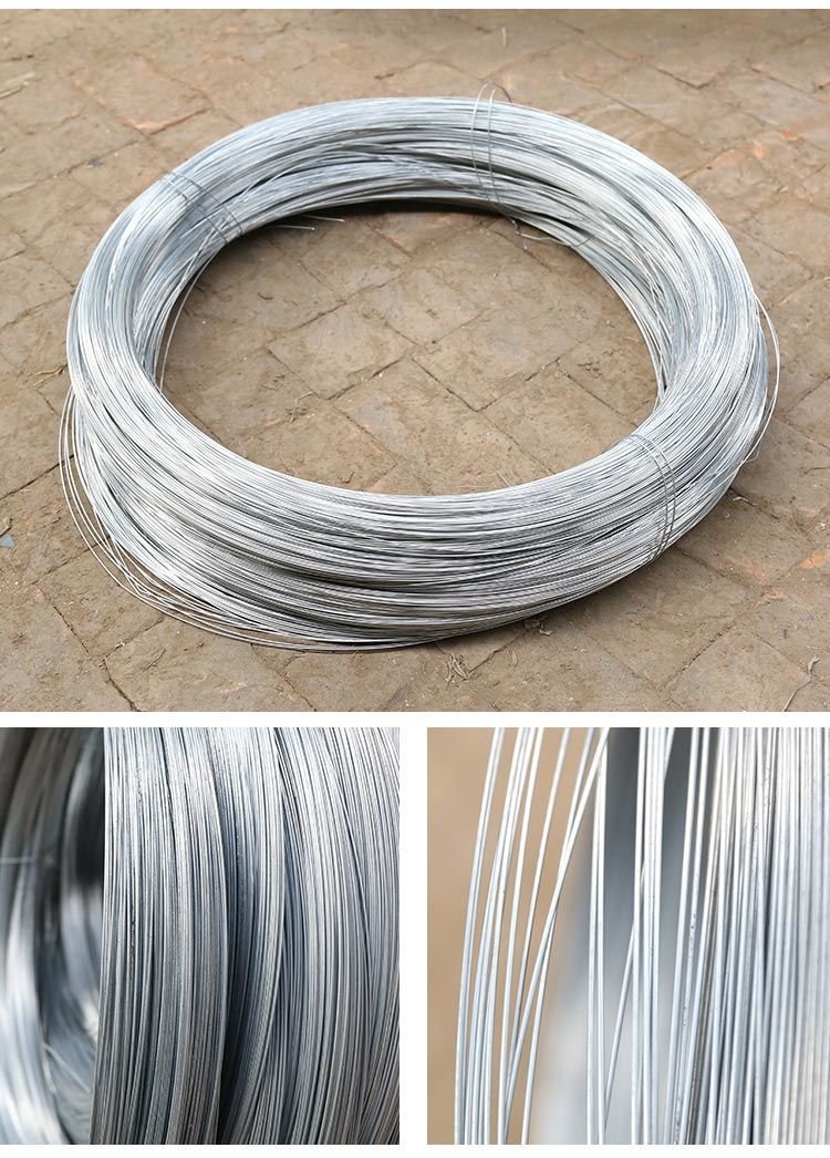 热镀锌钢丝农业用防锈14号钢丝户外大棚果树拉线用热镀锌防锈钢丝16号