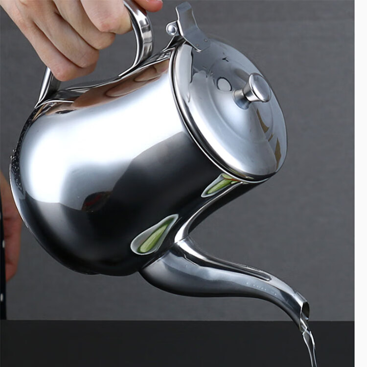 304不锈钢小油壶厨房防漏酱醋装油瓶家用小油壶带过滤网调料壶简约 18