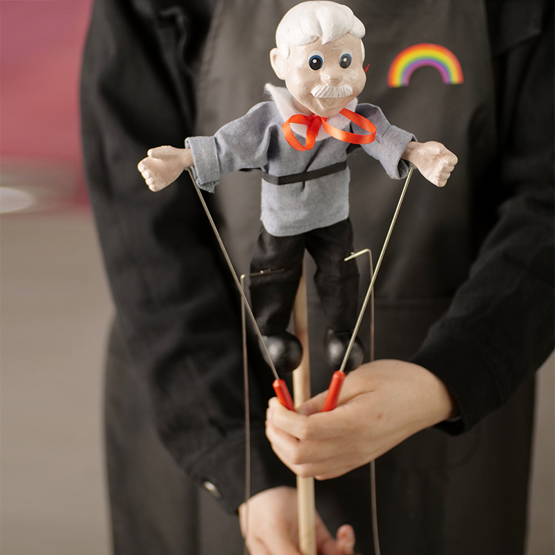 提线木偶 杖头木偶娃娃孙悟空新款傀儡人偶可动玩具提线木偶生日礼物