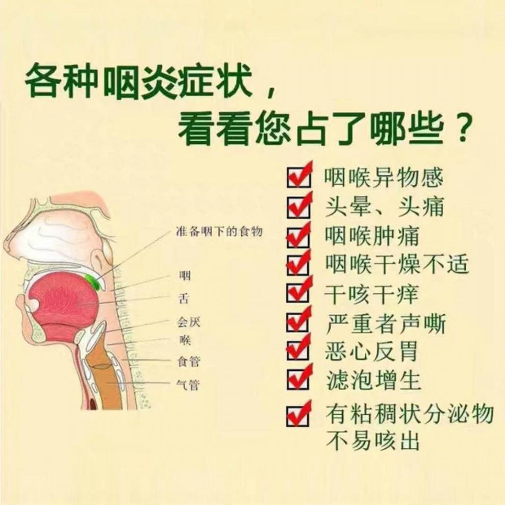 咽炎化ii痰有异物感干痒嘶哑咽喉肿痛扁桃体发ii炎咽喉爽嗓子喷剂 买3