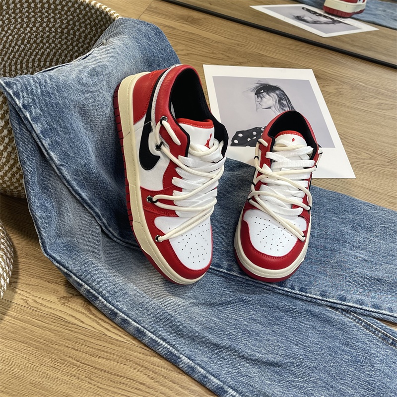 nike耐克aj1芝加哥女鞋2022春夏季休闲运动鞋女红色平底勾勾板鞋
