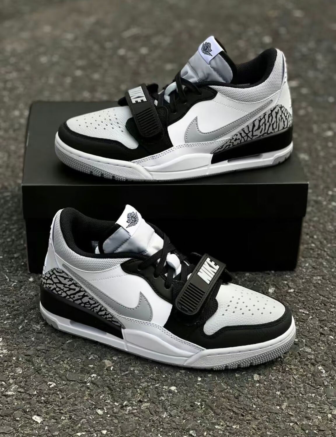 legacy 312 烟灰 男女同款低帮复古休闲aj篮球鞋板鞋yryn 灰白黑 38