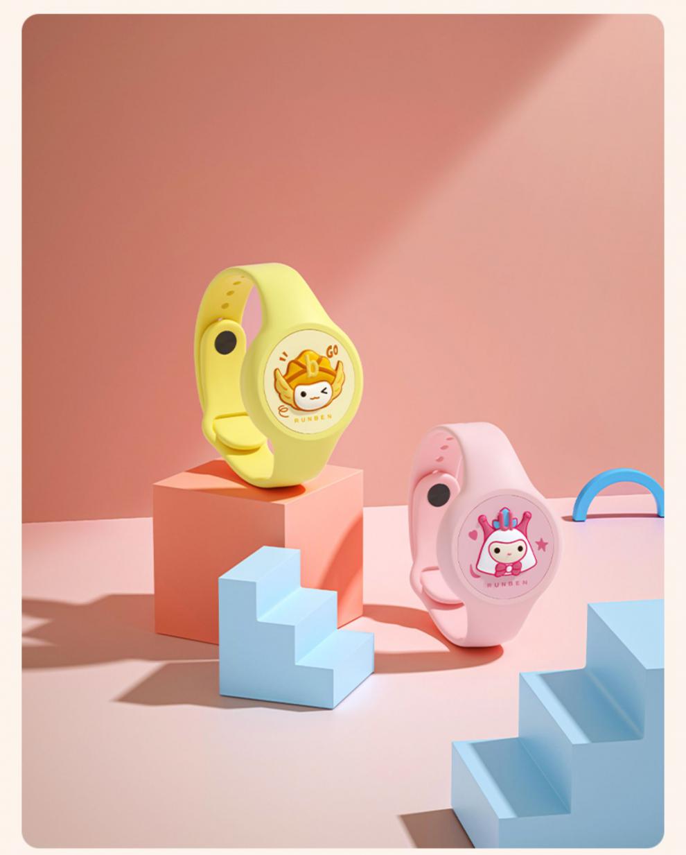 小米婴儿驱蚊手环 宝宝婴儿随身儿童小学生防蚊拍拍圈扣手表发光手环