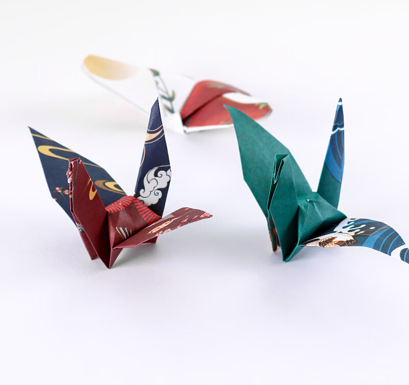 大角色千纸鹤折纸手工纸专用纸折纸古风印花中国风彩纸折纸纸爱心正