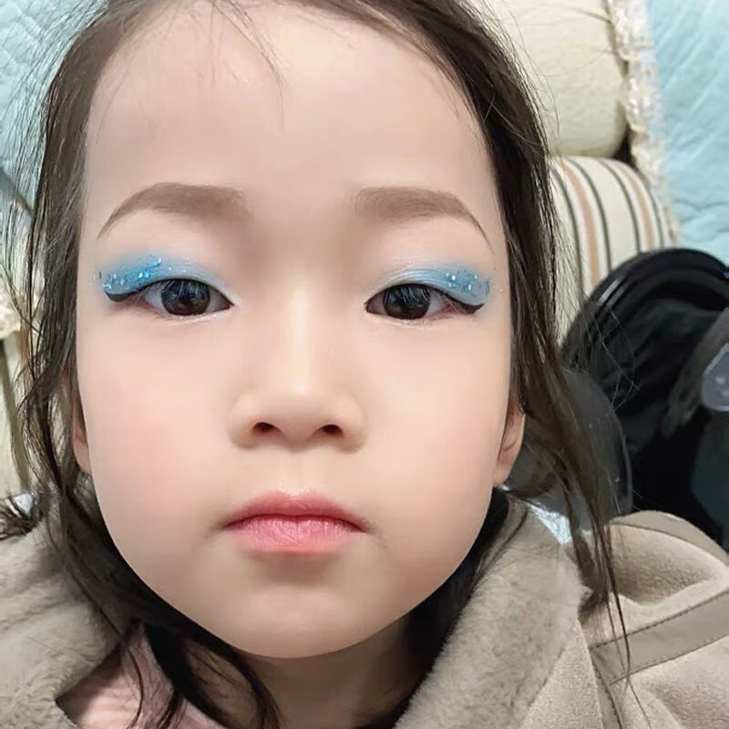 单色眼i影哑光 ins超火哑光珠光闪蓝色眼i影盘学生舞台妆蓝血孔雀舞蹈