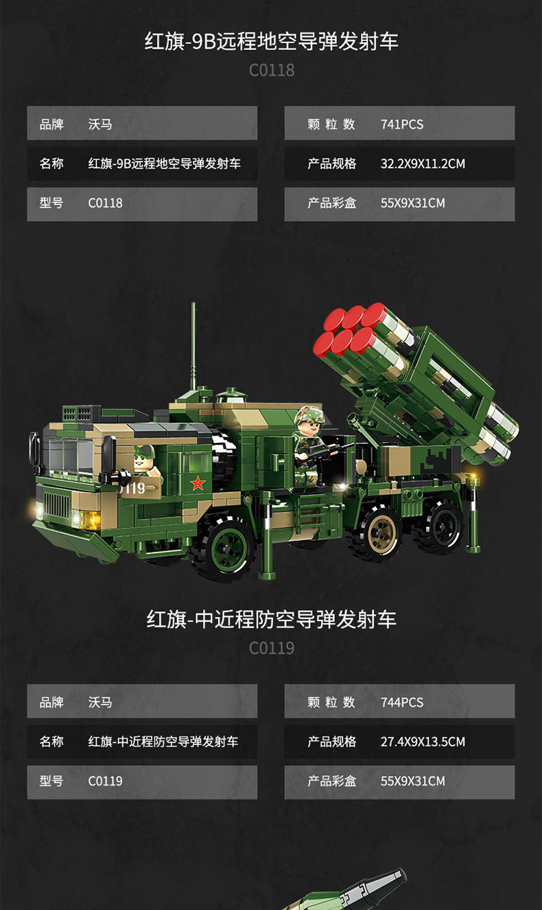 乐高(lego)森宝积木东风导弹车模型军事男孩儿童益·智核弹拼装