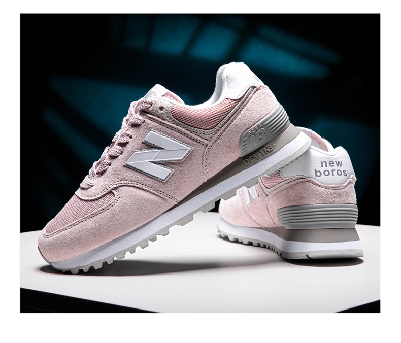 潮梦城联名创心新百伦会男鞋经典款574夏季蓝色透气网面休闲女鞋复古