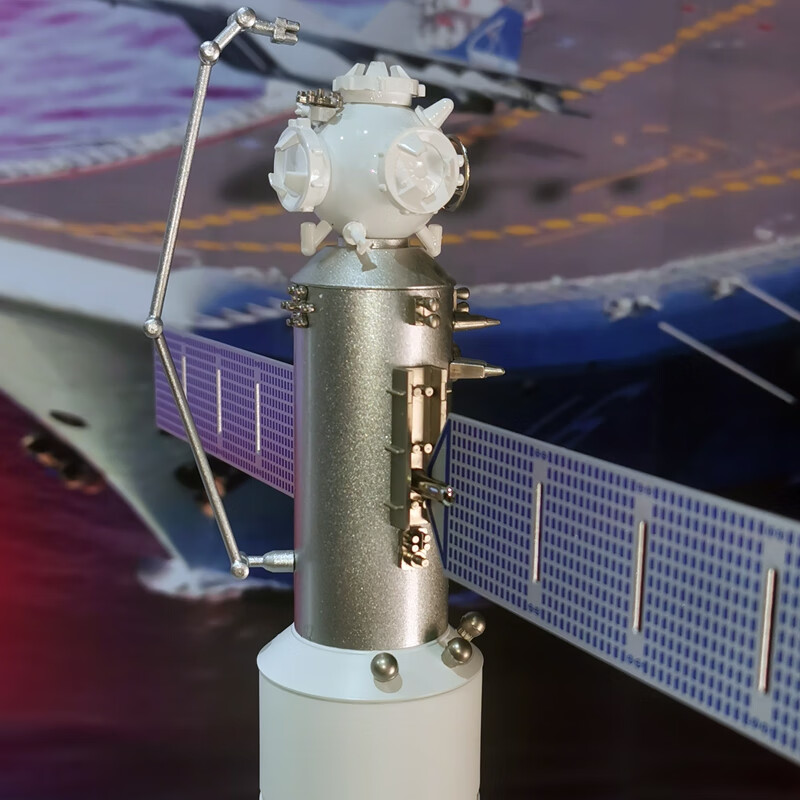 浙韵天和号核心舱模型1:80合金仿真空间站飞船天宫金色成品航天模型 1