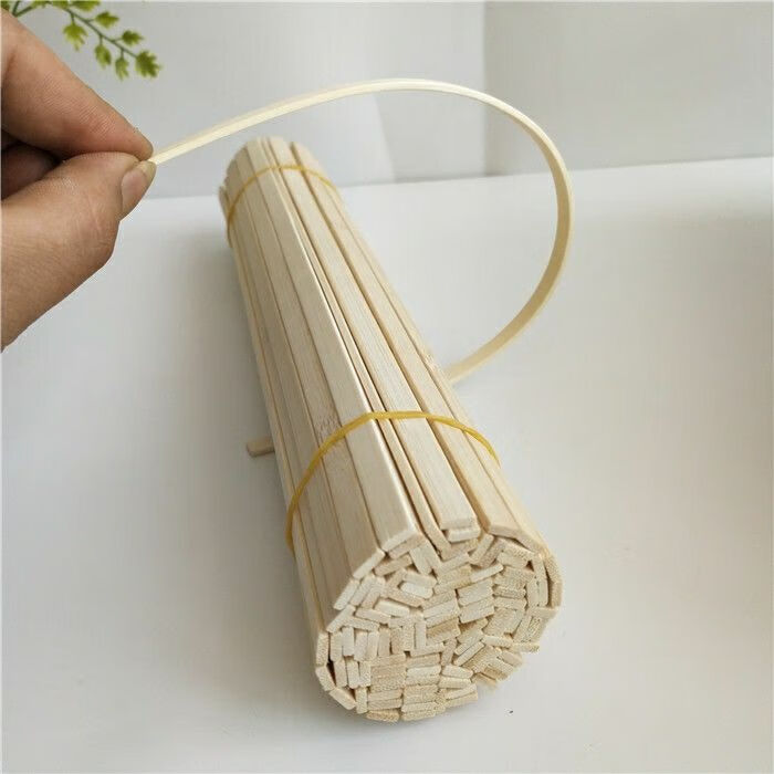 竹片竹片竹条竹方竹板手工扁竹片diy手工制作创意小房子建筑模型材料