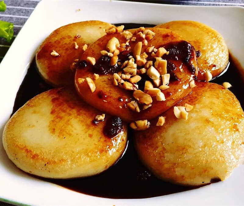 糍粑江西特产纯糯米农家手工自制糯米糍白糍粑年糕圆形糍粑2斤【图片