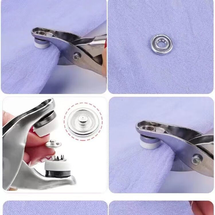 免缝五爪按压纽扣儿童纽扣牛仔裤暗扣型免钉子母纽扣床被罩扣 【彩50